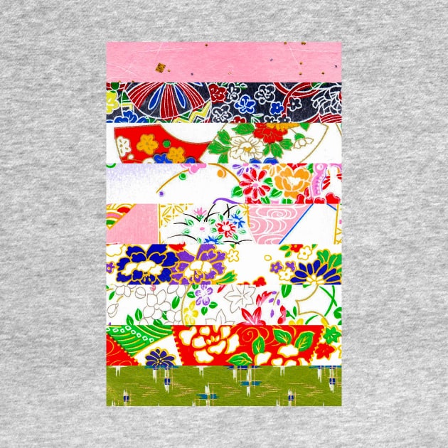 Seamless Stacked Chiyogami Japanese Rice Paper Art Motif Pattern by ernstc